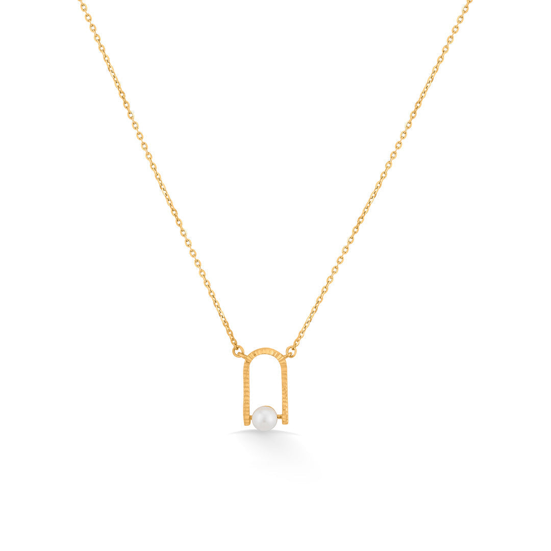 Pearl Edit Gold Modern Necklace for Women