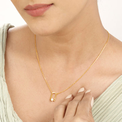 Pearl Edit Gold Modern Necklace for Women