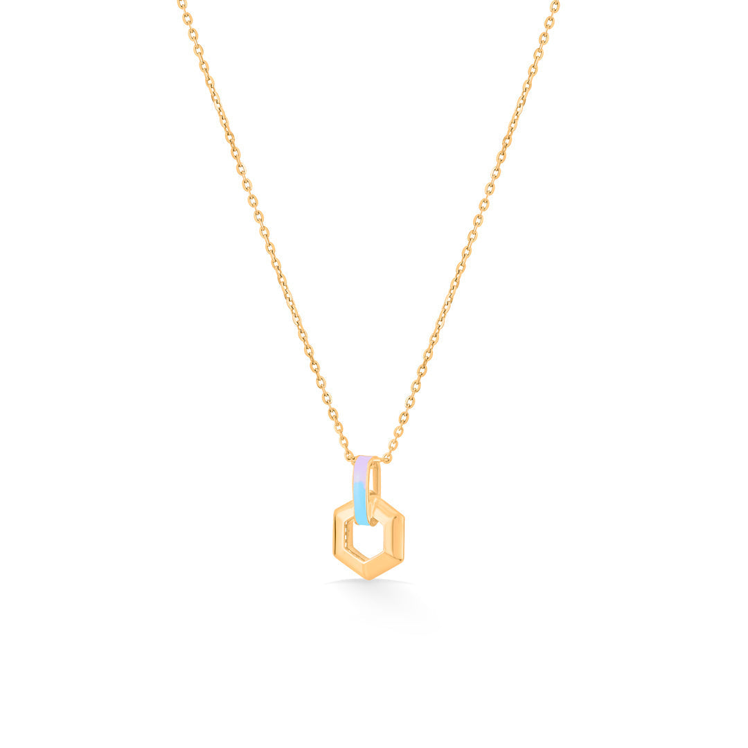Metro Hive Gold Modern Necklace for Women