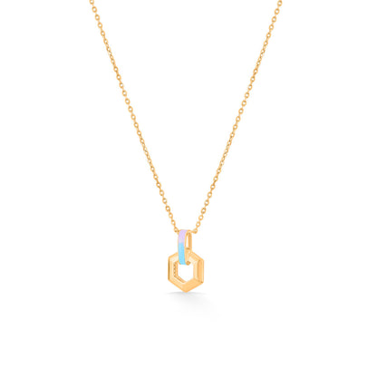 Metro Hive Gold Modern Necklace for Women