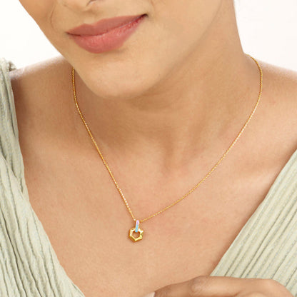 Metro Hive Gold Modern Necklace for Women