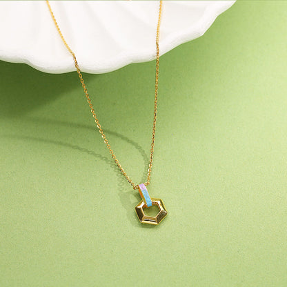 Metro Hive Gold Modern Necklace for Women
