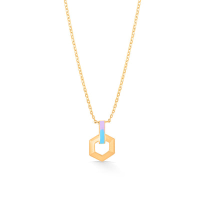 Metro Hive Gold Modern Necklace for Women