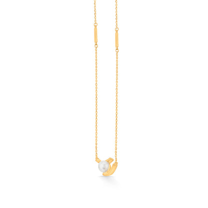 Glide Curve Gold Modern Necklace for Women