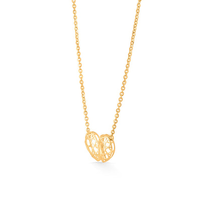 Emerald Bloom Gold Necklace Set for Women