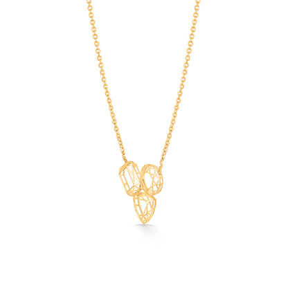 Layered Loops Gold Modern Necklace for Women