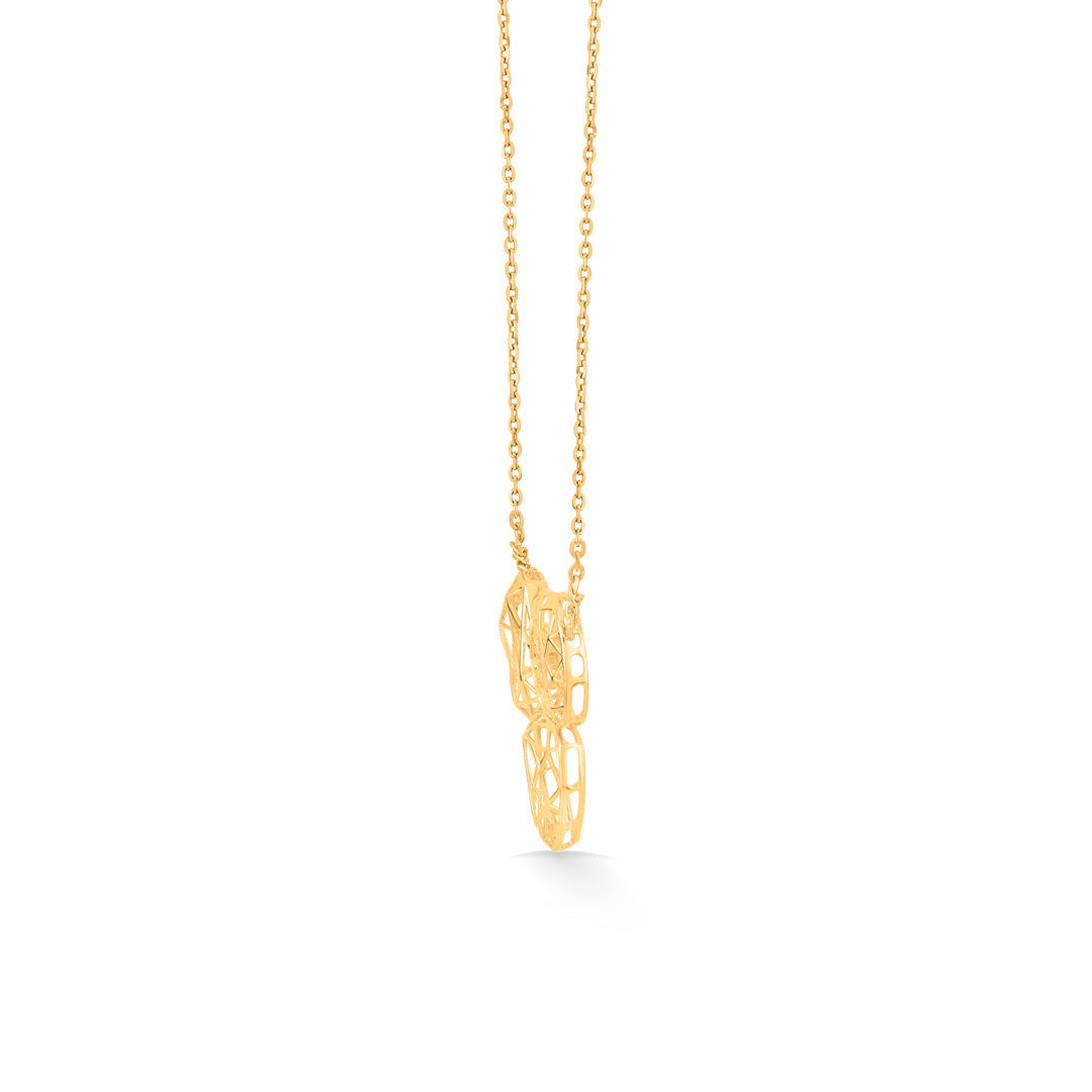 Layered Loops Gold Modern Necklace for Women