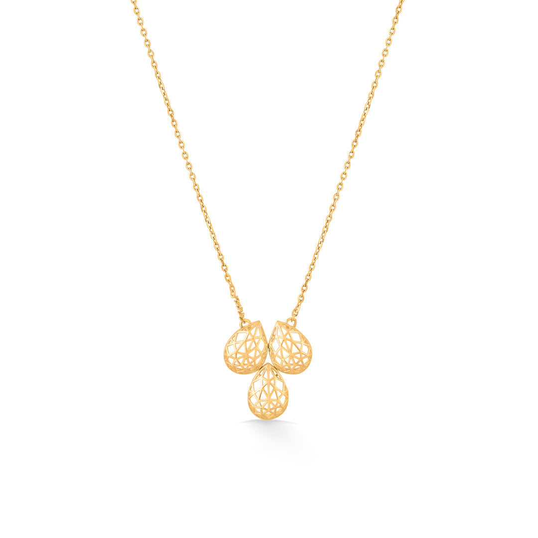 Intricate Glow Gold Necklace Set for Women