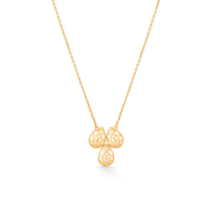 Intricate Glow Gold Necklace Set for Women