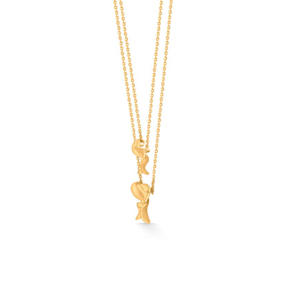 Feather Flight Gold Multi-Layered Necklace for Women