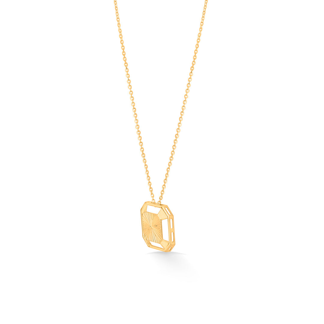 Square Edit Gold Necklace Set for Women