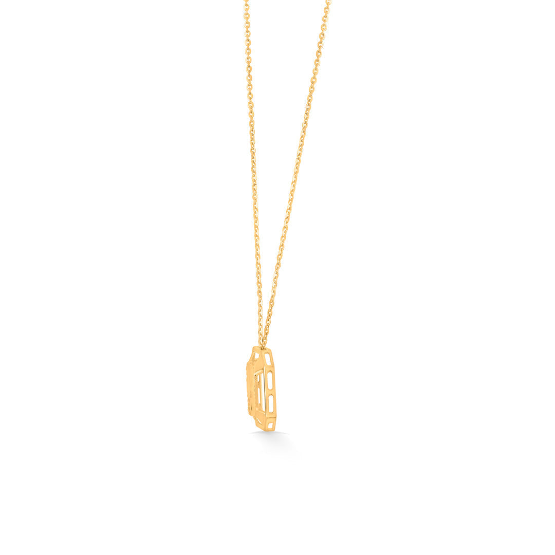 Square Edit Gold Necklace Set for Women