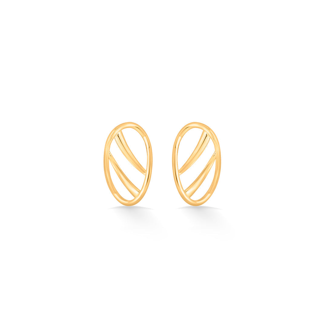 Crescent Glow Gold Necklace Set for Women