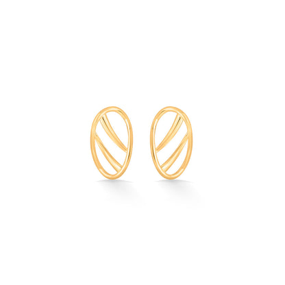 Crescent Glow Gold Necklace Set for Women