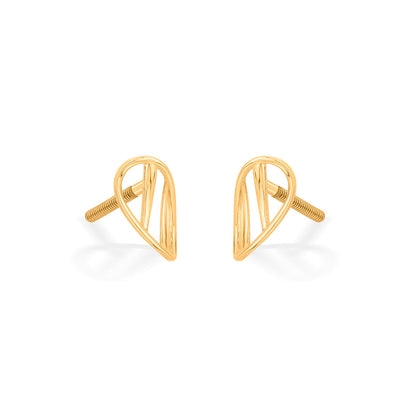 Crescent Glow Gold Necklace Set for Women
