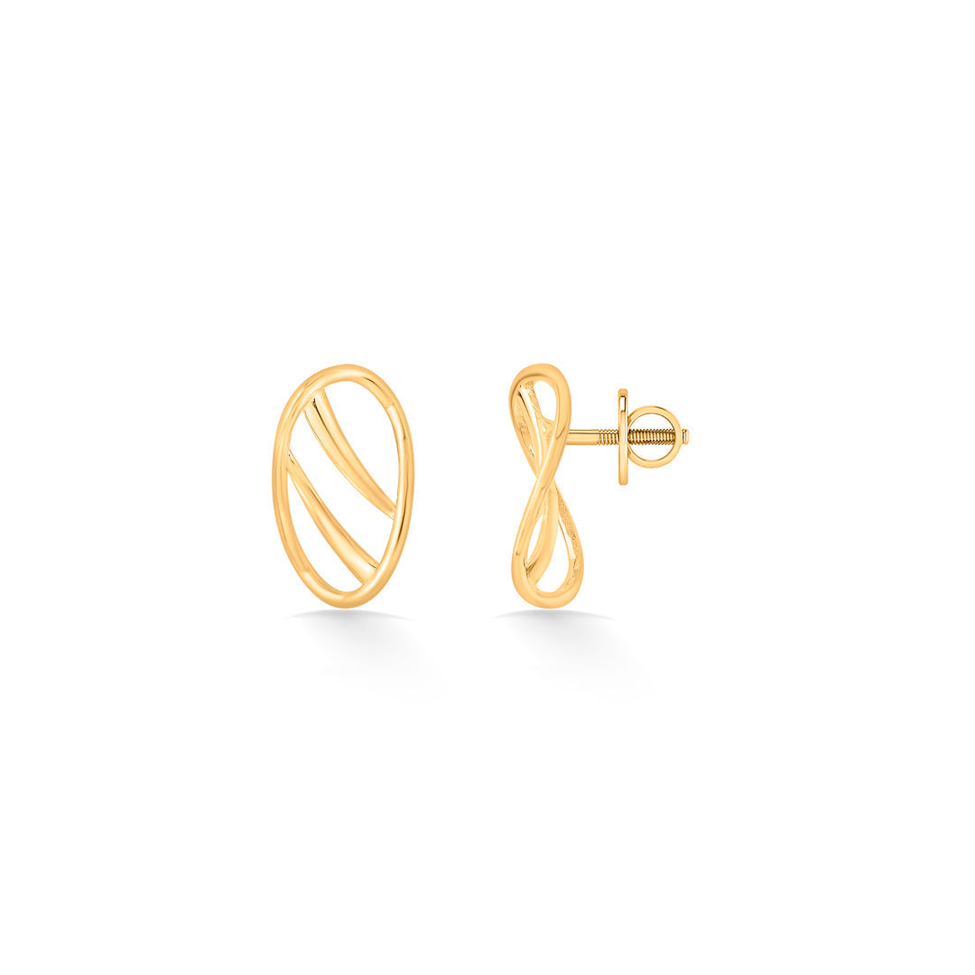 Crescent Glow Gold Necklace Set for Women