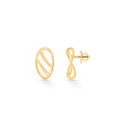 Crescent Glow Gold Necklace Set for Women