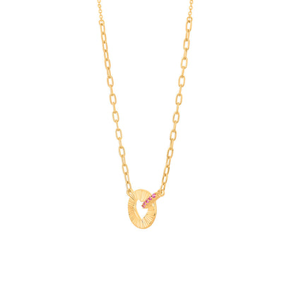 Rhythm Line Gold Modern Necklace for Women