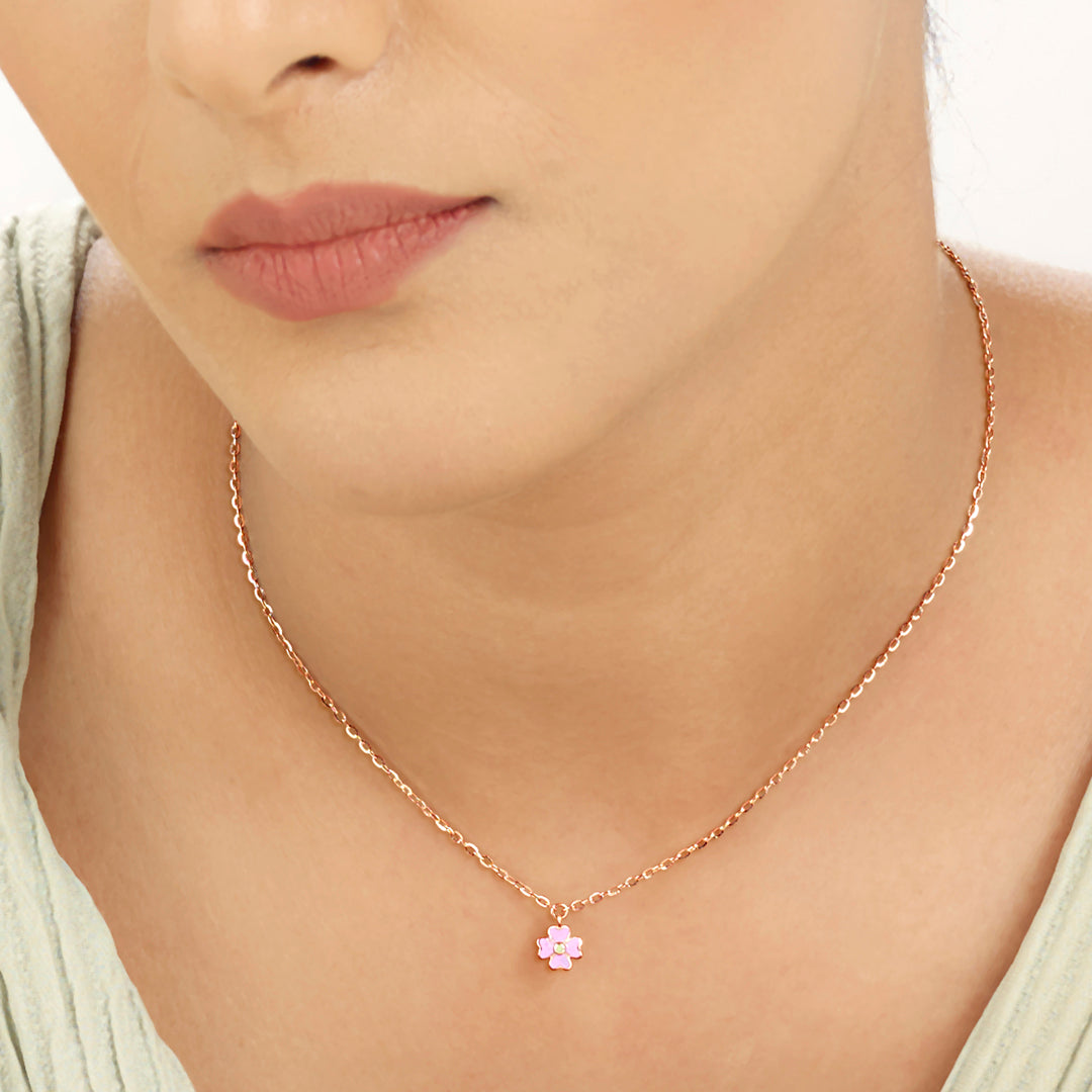 Sun Petal Gold Modern Necklace for Women