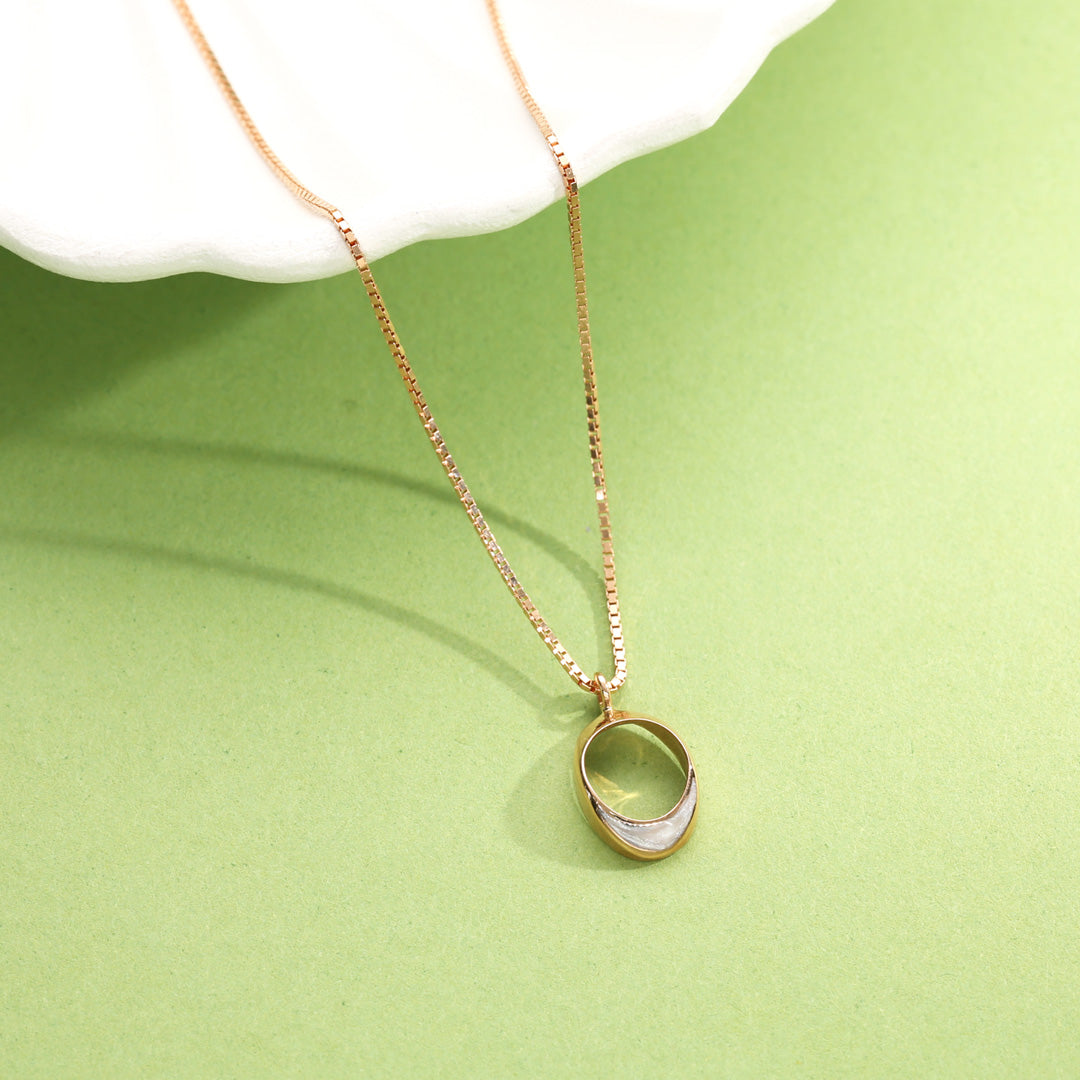 Light Halo Gold Modern Necklace for Women