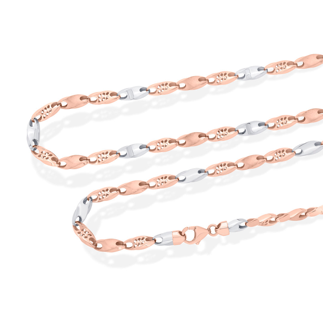 Luxe Spiral Gold Fancy Chain for Men
