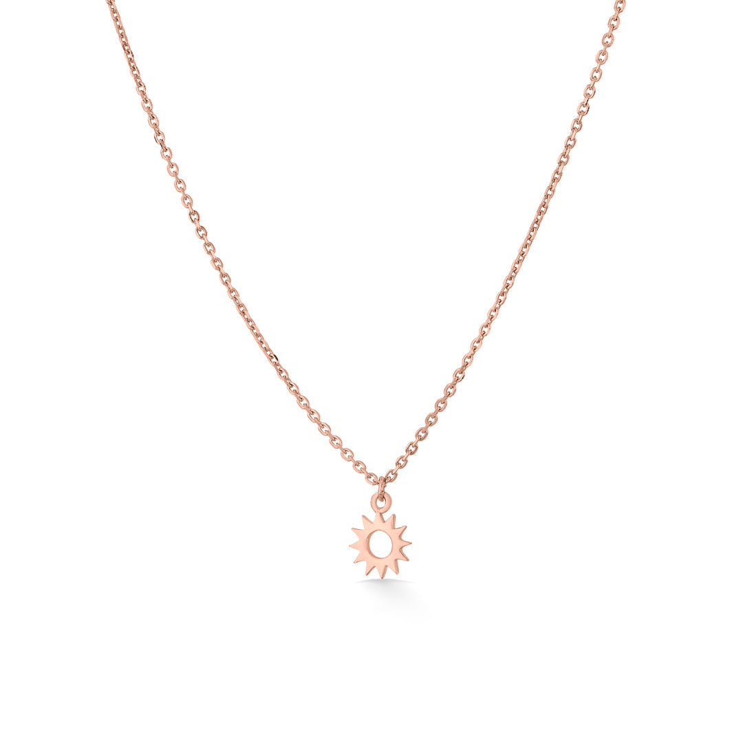 Solar Glow Gold Modern Necklace for Women
