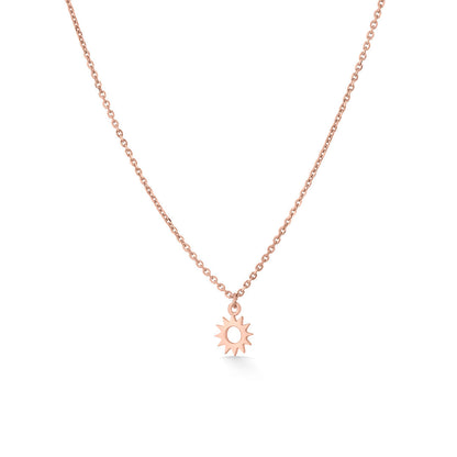 Solar Glow Gold Modern Necklace for Women