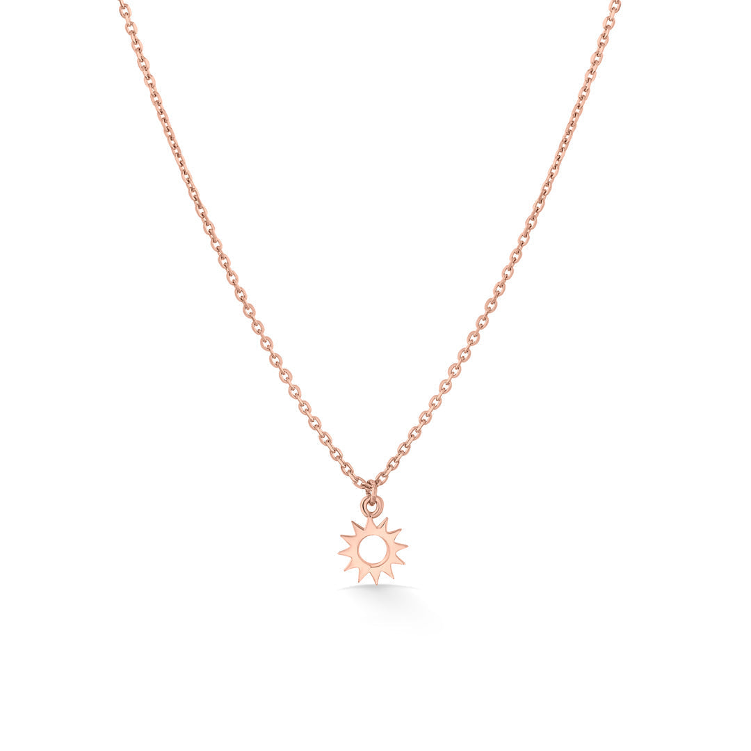 Solar Glow Gold Modern Necklace for Women