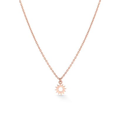 Solar Glow Gold Modern Necklace for Women