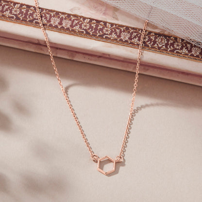 Hive Edit Gold Modern Necklace for Women
