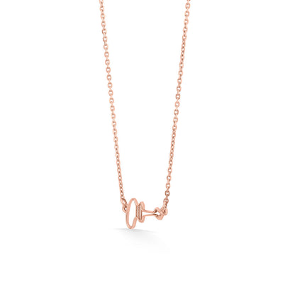 Open Heart Gold Modern Necklace for Women