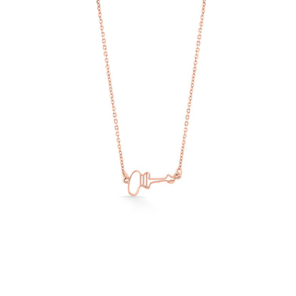 Open Heart Gold Modern Necklace for Women