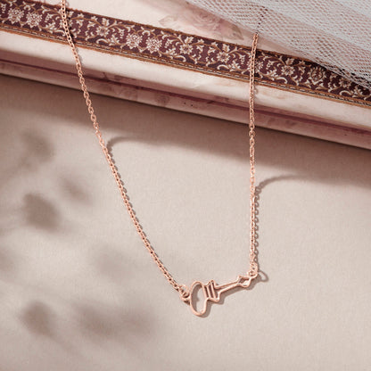 Open Heart Gold Modern Necklace for Women