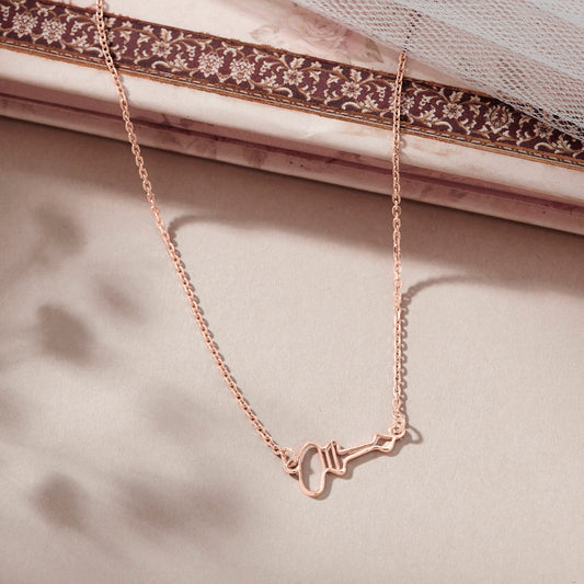 Open Heart Gold Modern Necklace for Women