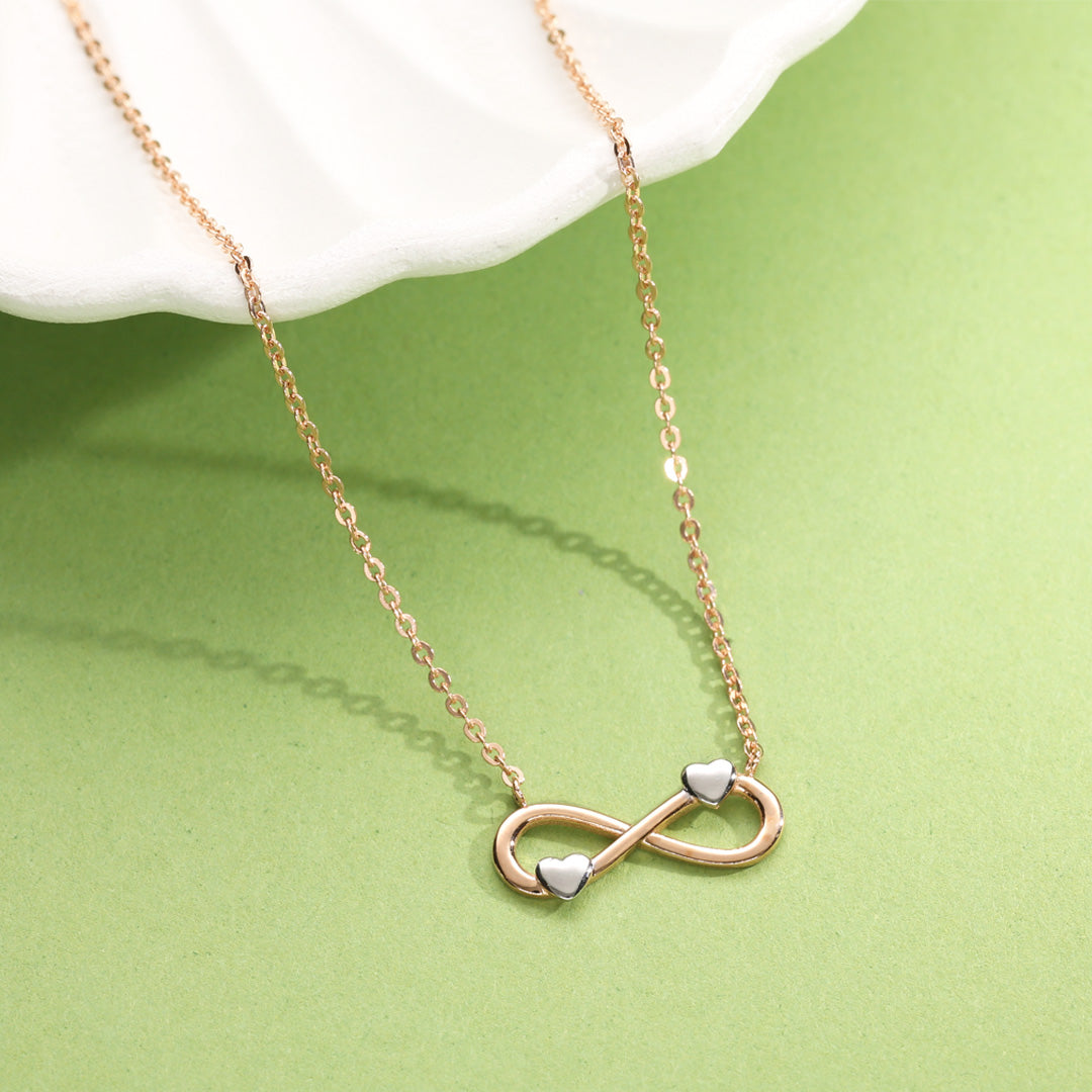 Infinity Glow Gold Modern Necklace for Women