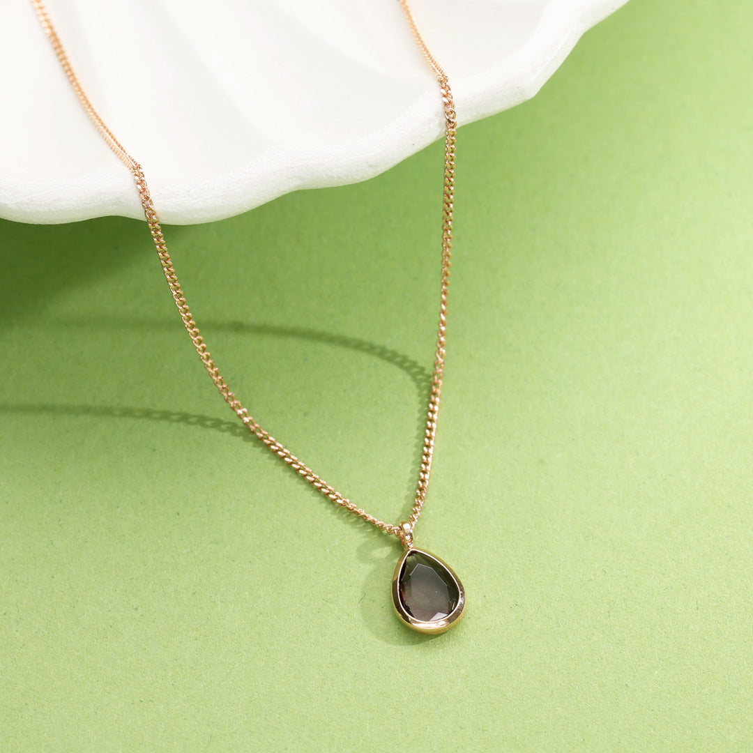 Midnight Gem Gold Modern Necklace for Women
