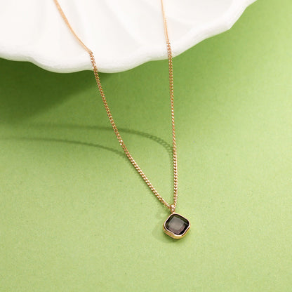 Noir Stone Gold Modern Necklace for Women