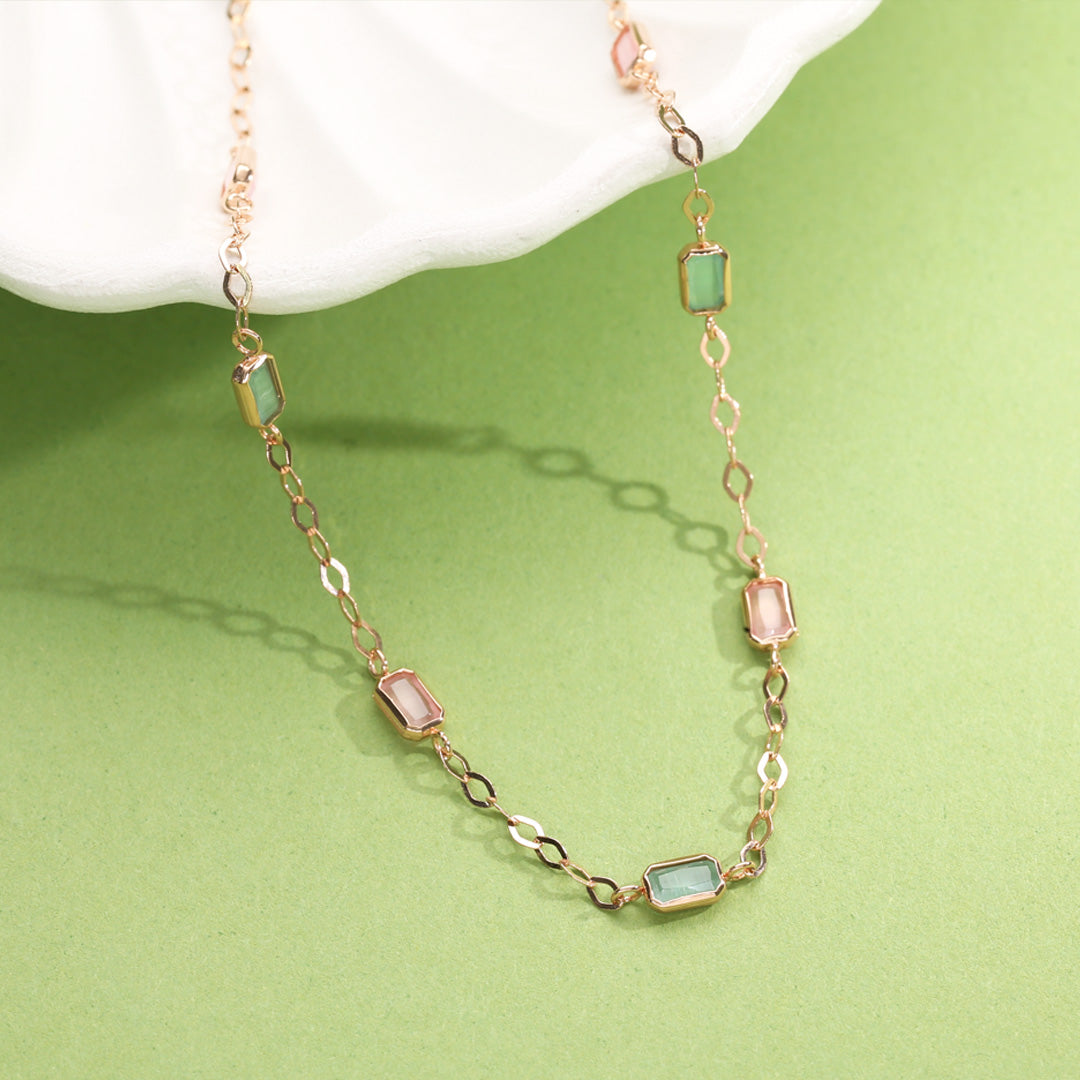 Crystal Trail Gold Fancy Chain for Women