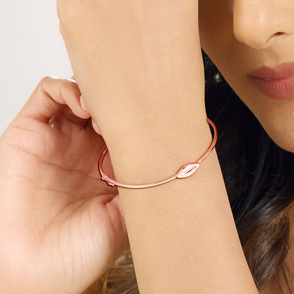 Opal Bloom Gold Oval Bracelet for Women