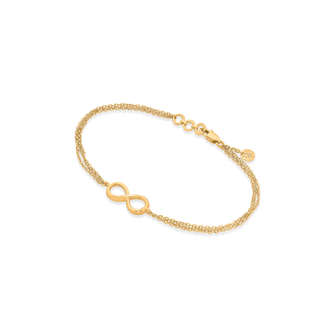 Endless Glow Gold Flexible Bracelet for Women