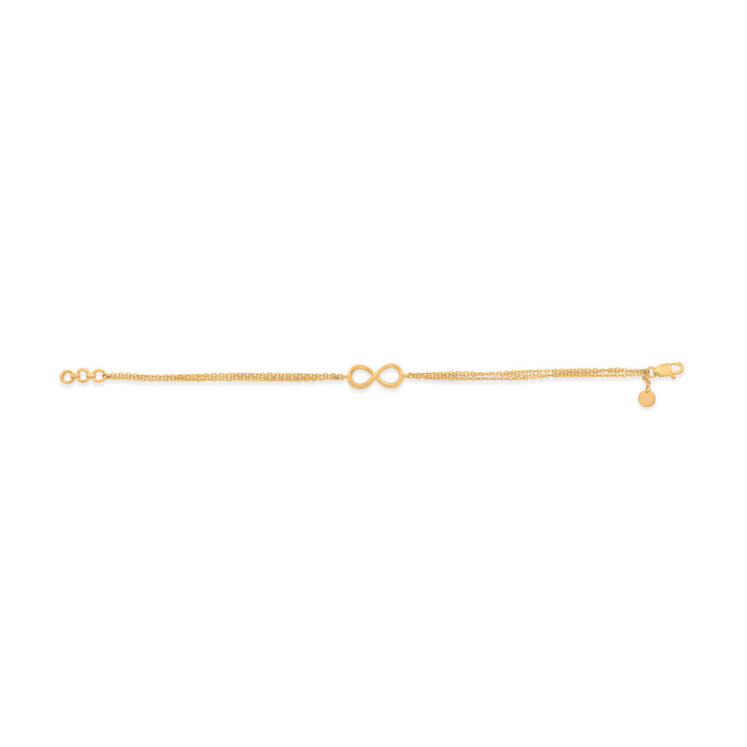 Endless Glow Gold Flexible Bracelet for Women
