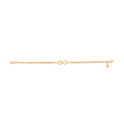 Endless Glow Gold Flexible Bracelet for Women