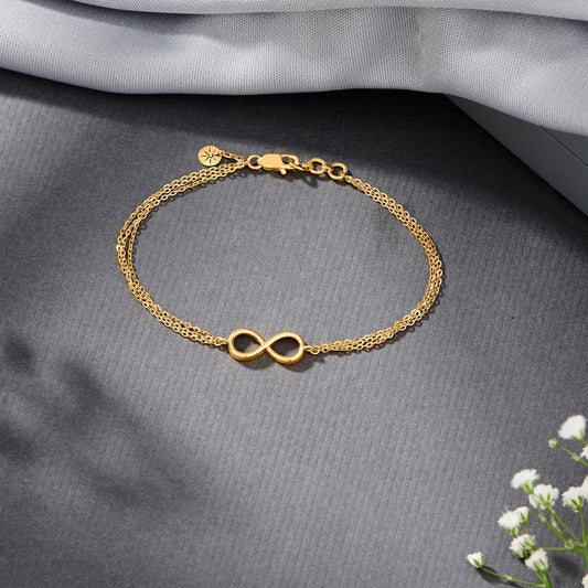 Endless Glow Gold Flexible Bracelet for Women