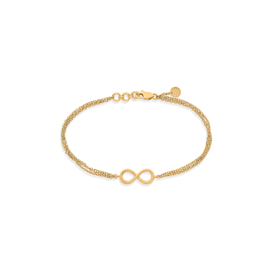 Endless Glow Gold Flexible Bracelet for Women