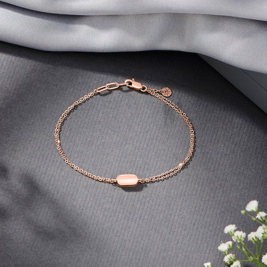 Rosé Ray Gold Flexible Bracelet for Women