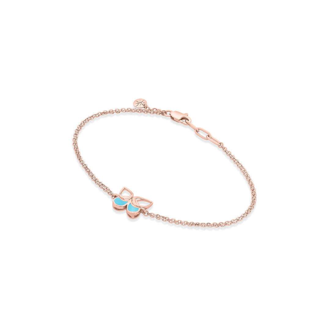 Plume Trail Gold Flexible Bracelet for Women
