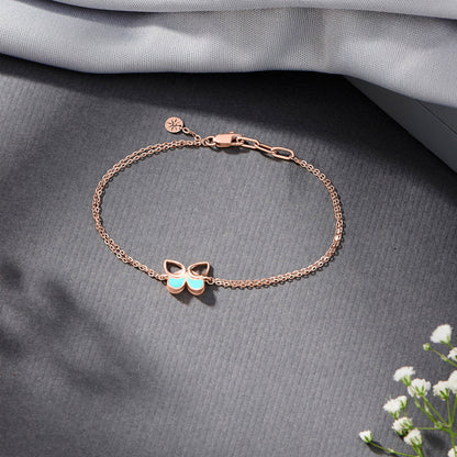 Plume Trail Gold Flexible Bracelet for Women