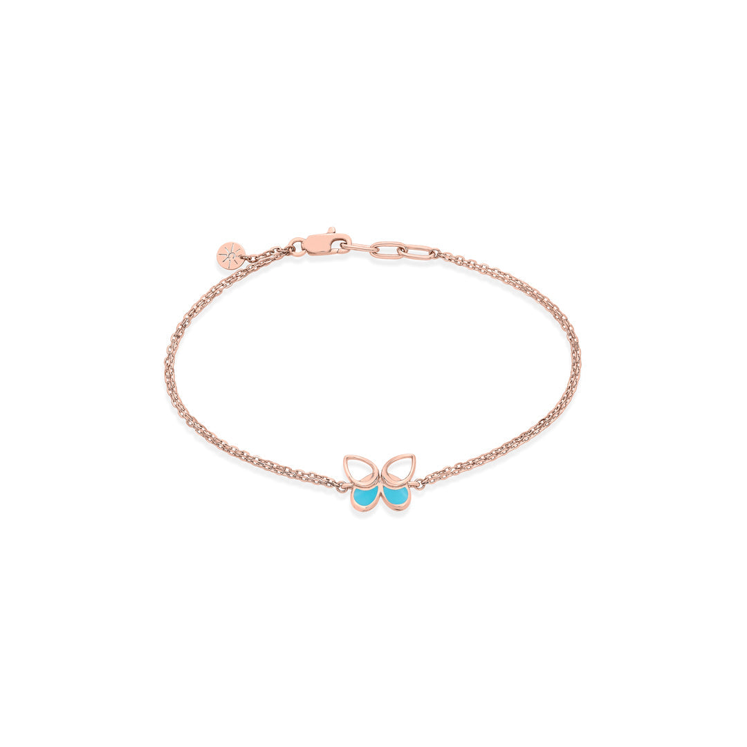 Plume Trail Gold Flexible Bracelet for Women