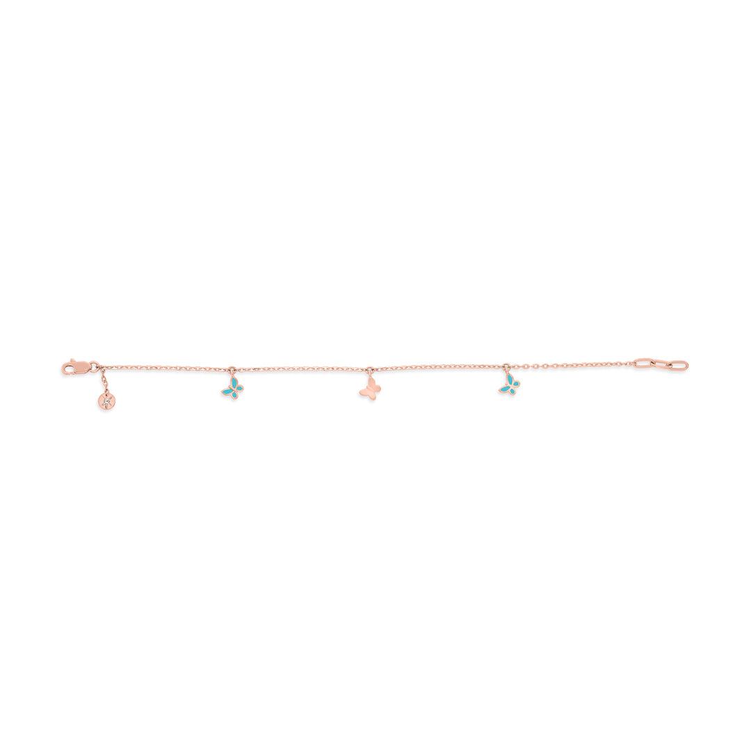 Celestial Link Gold Charm Bracelet for Women