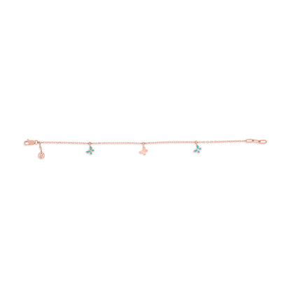 Celestial Link Gold Charm Bracelet for Women